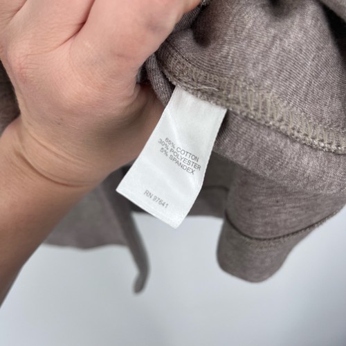J.Jill Purejill Snap Closure Long Coatigan Pocket Taupe Women’s Large Capsule - Picture 6 of 10
