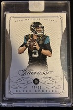 Panini Flawless Diamond Encased Card Jaguars Blake Bortles /20 Bookend 2015 