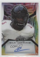 2023 Leaf Metal Portrait Tie-Dye Prismatic 2/4 Malik Cunningham Auto 0nr3