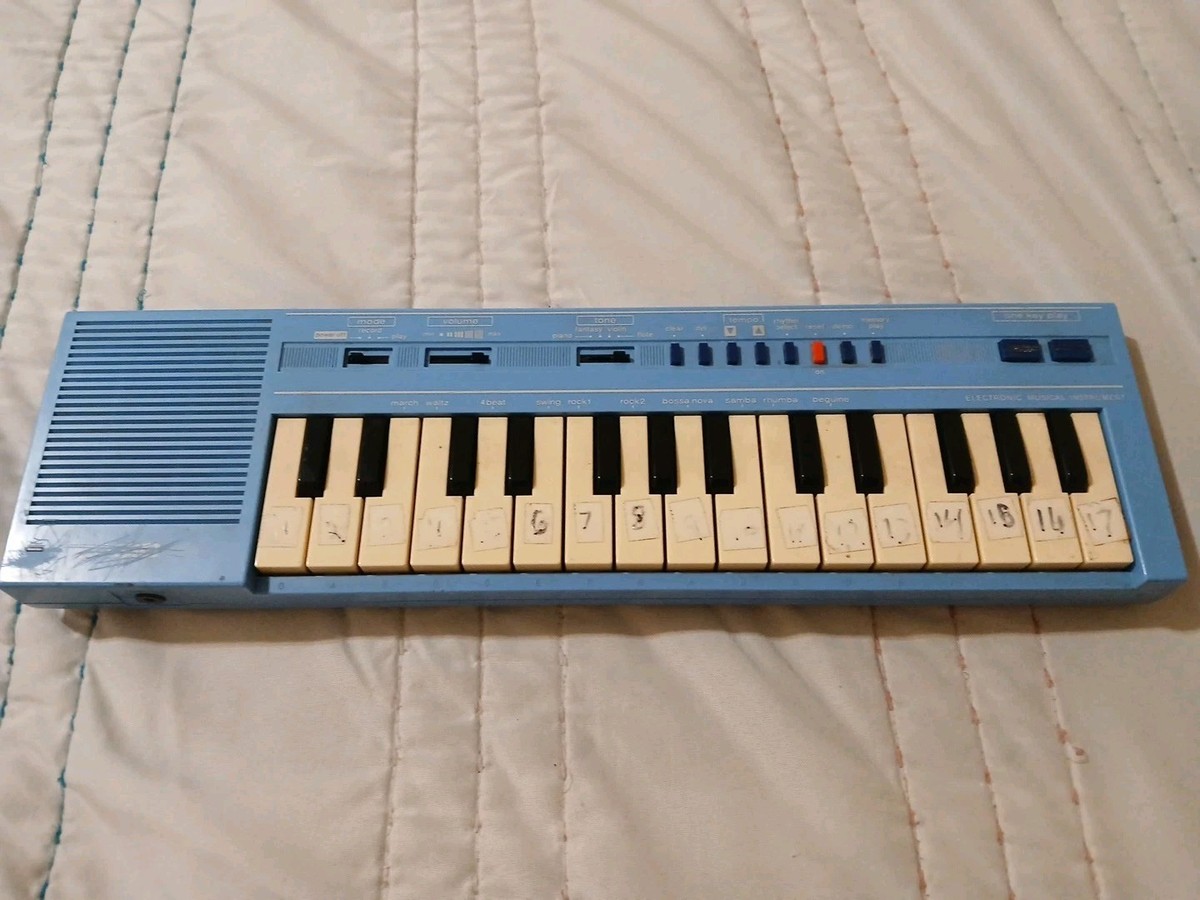Casio PT-1 Rare Baby Blue Vintage Keyboard Working | eBay