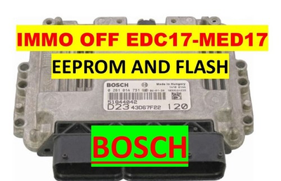 #ad IMMO OFF Diagnostic Software ECU BOSCH EDC17 MED17 from EEPROM FLASH easy to use $7.50