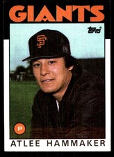 Atlee Hammaker 1986 Topps #223 Giants MLB READ FREE SHIPPING AutographDen