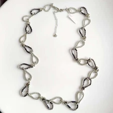 36" Premier Designs Teardrop Single Strand Necklace Women Party Vacation Jewelry