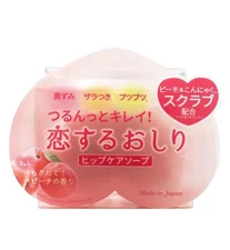 PELICAN  Koisuru Oshiri WHITENING BRIGHTENING SOAP 80g PEACH MADE IN JAPAN