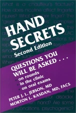 HAND SECRETS By Jebson Peter J. L. Md & Kasdan Md Morton L. Facs **Excellent**