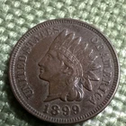 1899 INDIAN HEAD CENT PENNY. Full Liberty. Nice Details. Free Shipping