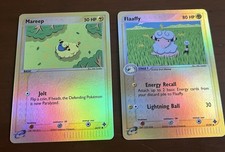 Flaaffy 27/97 & Mareep 64/97 EX Dragon 2003 Reverse Holo E-Reader Pokémon Card