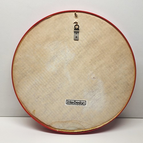 Read INTERDESIGN VINTAGE RED PLASTIC ROUND MIRROR SPACE RETRO MOD MODERN MID - Picture 10 of 10