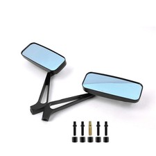 8/10mm Motorcycle Motorbike Scooter Rectangle Rearview Wing Mirrors Anti-Glare