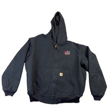 Vintage Carhartt Jacket Mens 2XL Duck Canvas J131-BLK Made In USA Union Made