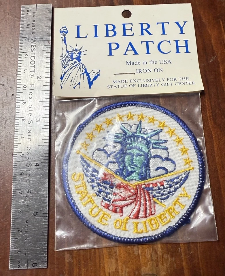 C61 Vintage Statue of Liberty Patch in package never used - Image 3 of 3