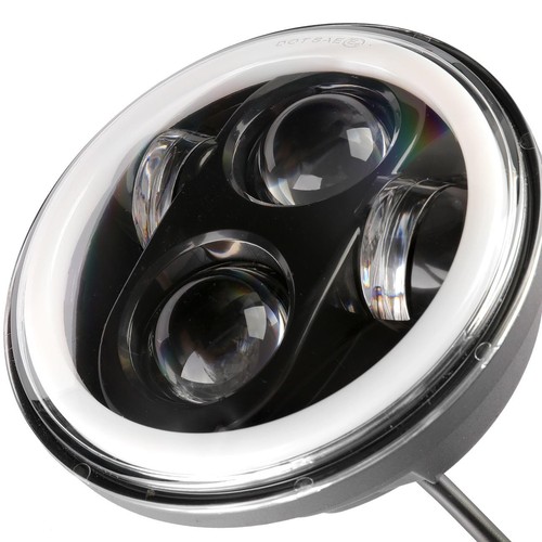For 1965-1978 Ford LTD 4Pcs 5.75" LED Headlights Hi-Lo RGB Angel Eyes bluetooth - Foto 9 di 12