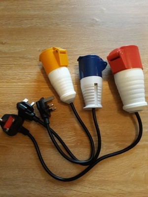 3 x Pat Test Adapter.Wie Bild.
