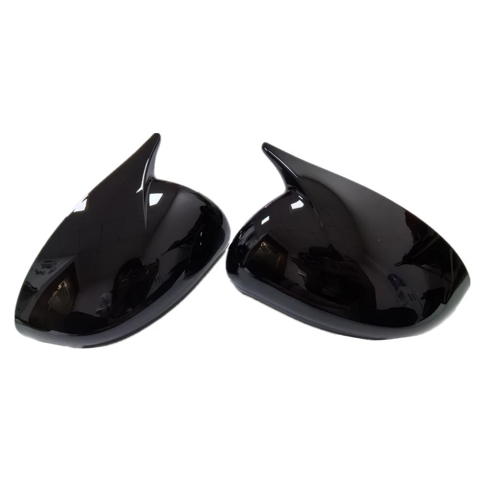 Tapa de cubierta de espejo retrovisor con bocina OX aspecto negro brillante para Kia Rio 2010-2016 Foto 3 de 4