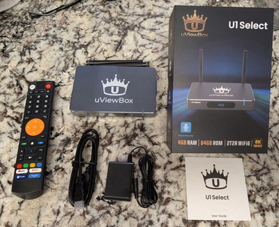 2026 uViewBox U1 Select - Holy Grail Lite Plug n Play, 15+ Apps, 6 Adult