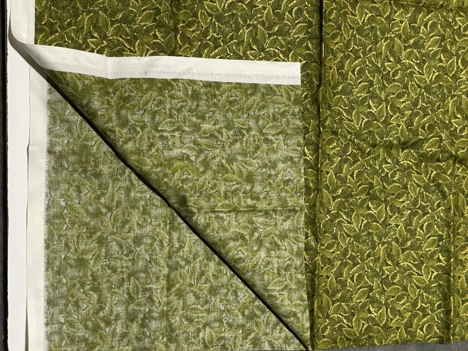 Green Leaves Kensington Studios Quilting Treasures 26 Inches X 42 Inches Wide - Image 3 of 4