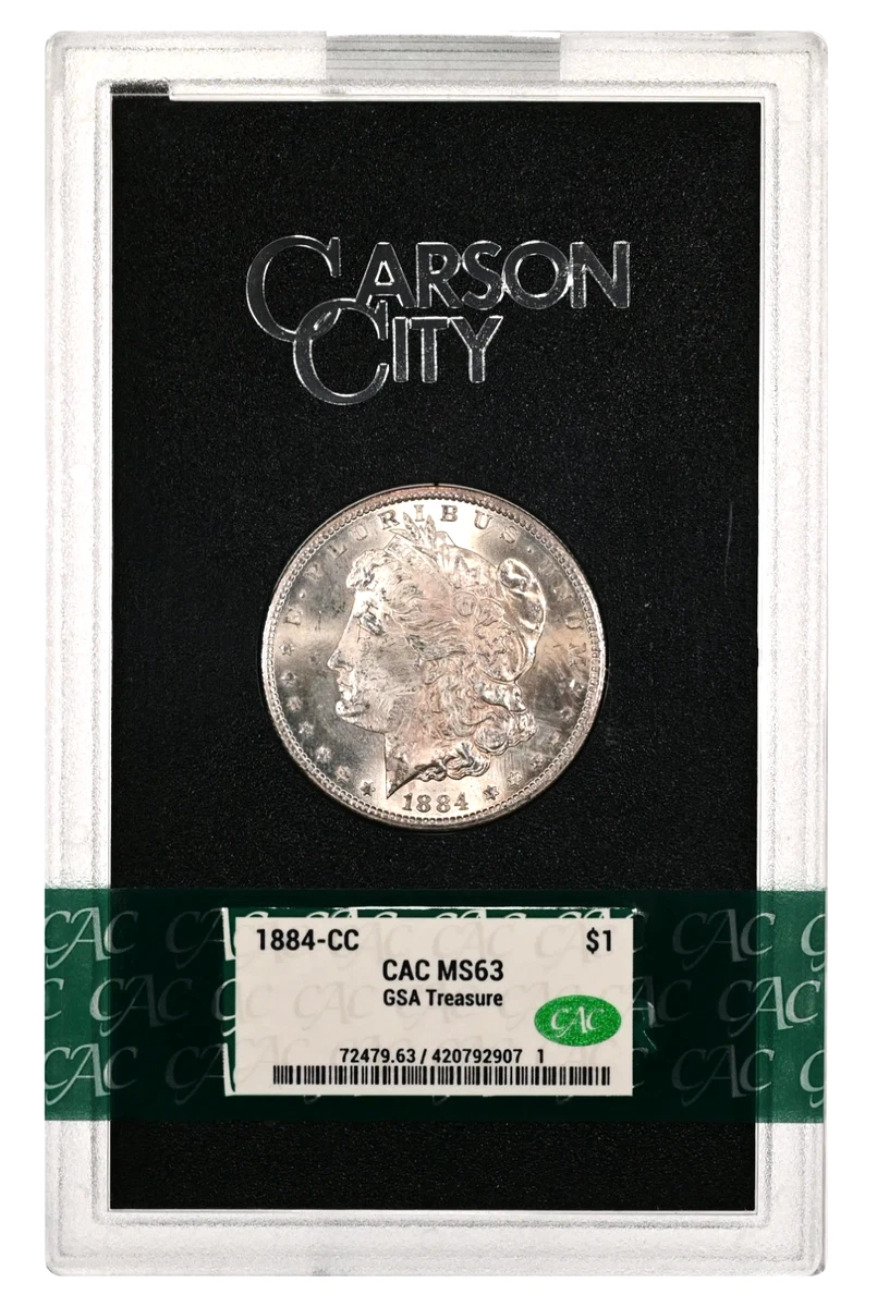 Carson City Grade MS 64 1884 Year Morgan US Dollars (1878-1921