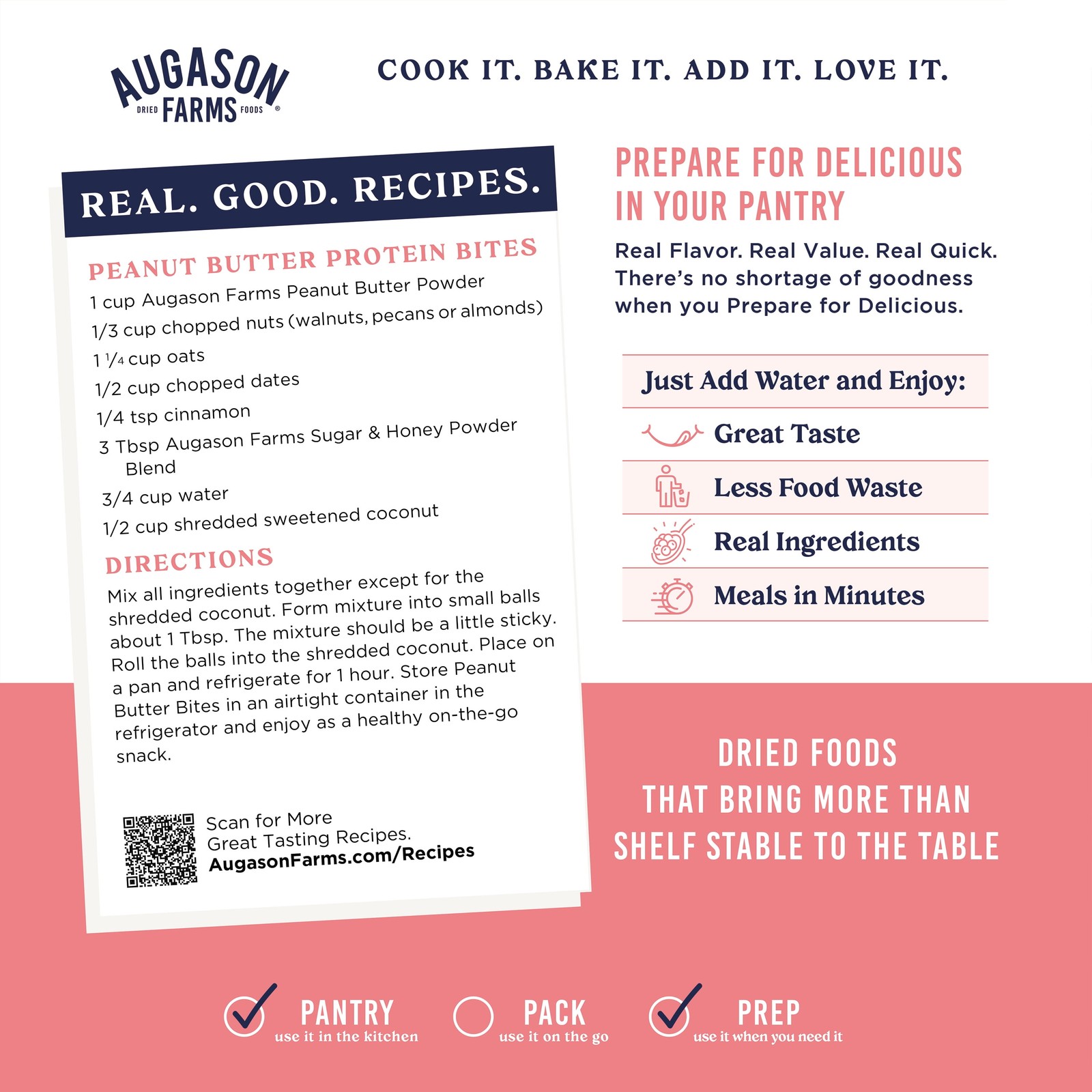 New Augason Farms Peanut Butter Powder 2 lbs No. 10 Can