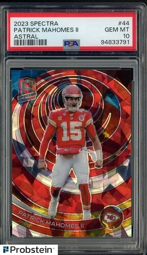 2023 Panini Spectra Astral Prizm #44 Patrick Mahomes II Chiefs 36/40 PSA 10