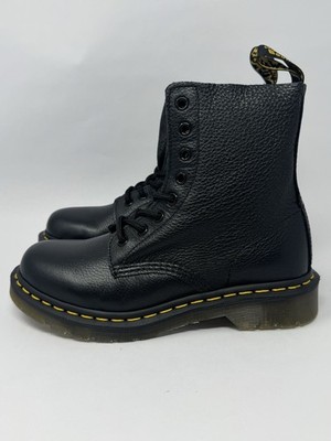 Doc Dr. Marten's Black 1460 Pascal Virginia Leather Boots Women s Size 7 No Lid