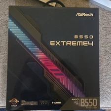 ASRock B550 Extreme4 – AM4 ATX Motherboard – PCIe 4.0, M.2, USB 3.2 - Unused