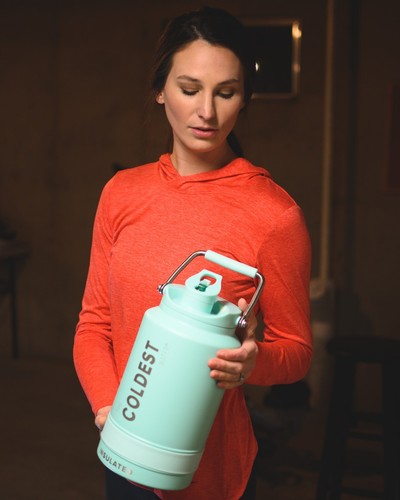 COLDEST One Gallon Sports Water Bottle, 128oz Gallon (Straw Lid) Gallon Jug - Picture 210 of 223