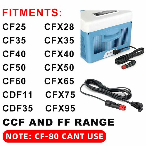 2/3/4M Long 12V Fridge Cable Lead Power Cord For Waeco Adaptor CDF/CF/CFX/CCF/FF - Picture 2 of 19