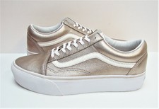 vans old skool platform gold