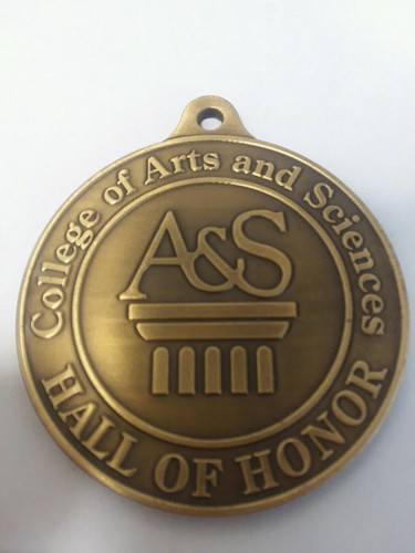 AUTHENTIC University of Louisville College of Arts-Sciences Hall of Honor Medal