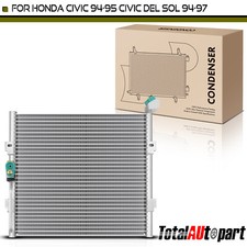 New A/C Condenser w/ Bracket for Honda Civic 94-95 Civic del Sol 94-97 1.5L 1.6L