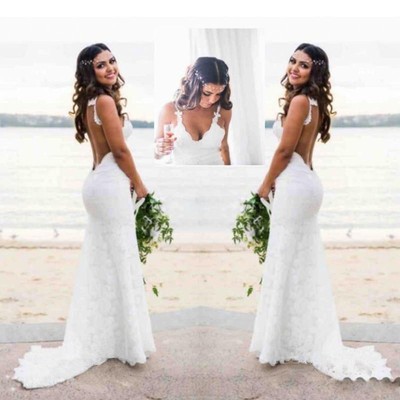 mermaid beach wedding dress