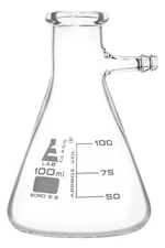 Eisco Labs 100ml Filtering Flask with Integral Side Arm - Borosilicate Glass