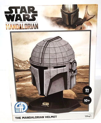 Star Wars THE MANDALORIAN HELMET 3D Puzzle 94 Pieces 4D Cityscape Disney