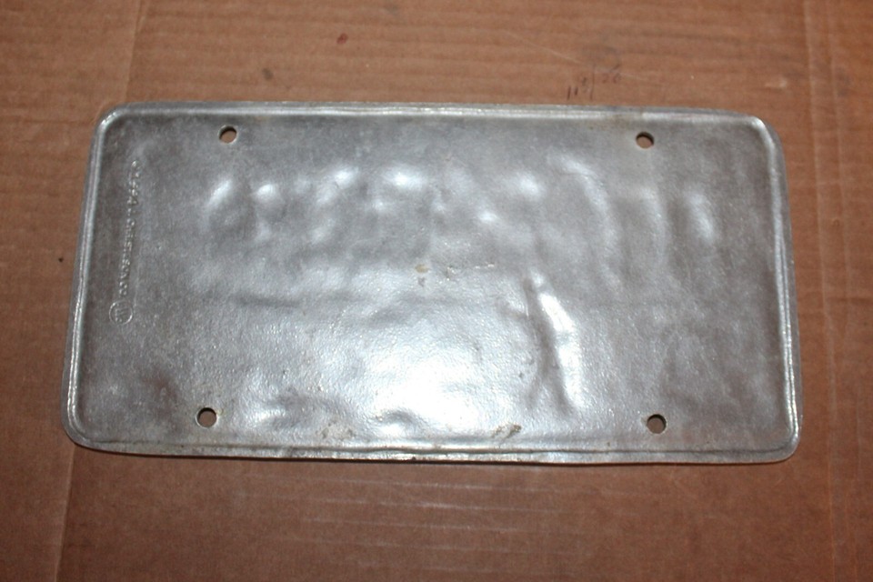 Vintage Fly Fishing Aluminum Front License Plate Car truck 1994