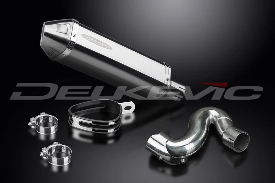 Aprilia Tuono V4 1100RR 2015-2016 Slip On 13" Tri-Oval Silenciador de escape de acero inoxidable Foto 2 de 3