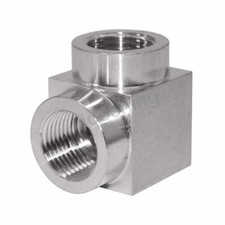 1/2" x 1/2" Female 90 Degree Elbow Stainless Steel 304 Cast Pipe Fitting