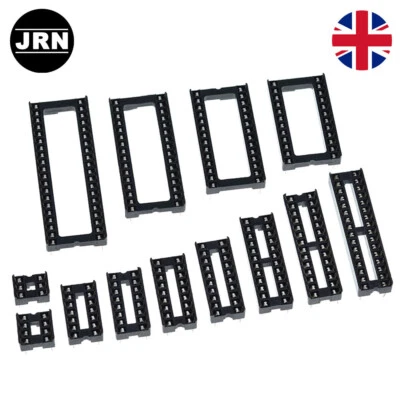 DIP IC Sockets Adaptor Holder Solder Type 6 8 14 16 18 20 24 28 32 40 Pins UK