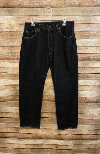 Levis Mens 501 Regular Fit Denim Dark 