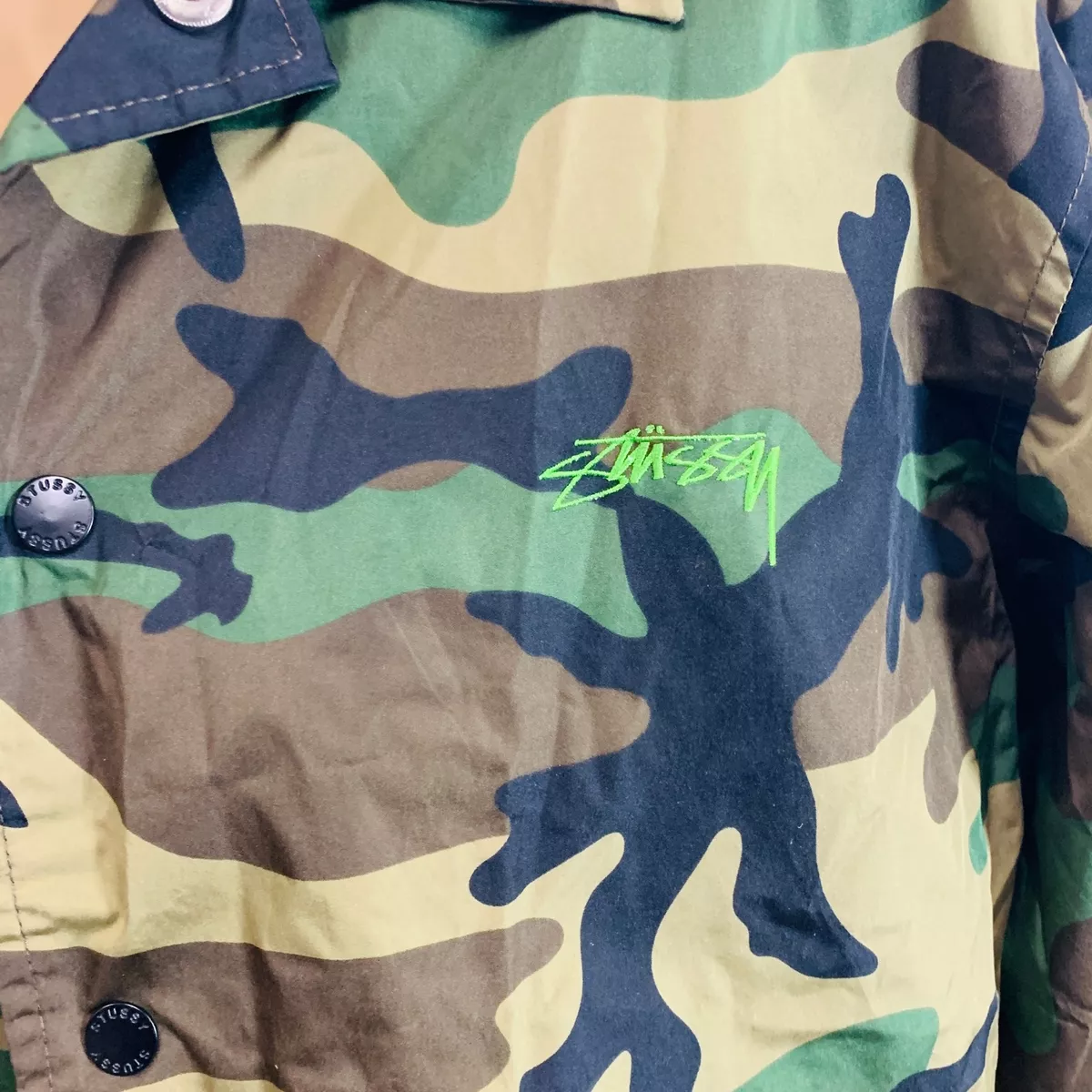 Stussy Camo Cruize Coach Jacket Camo Size Small 115402