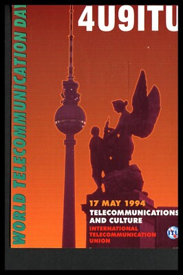 1 x QSL Karte Funk Schweiz 4U9ITU 1994 Geneve   Q240