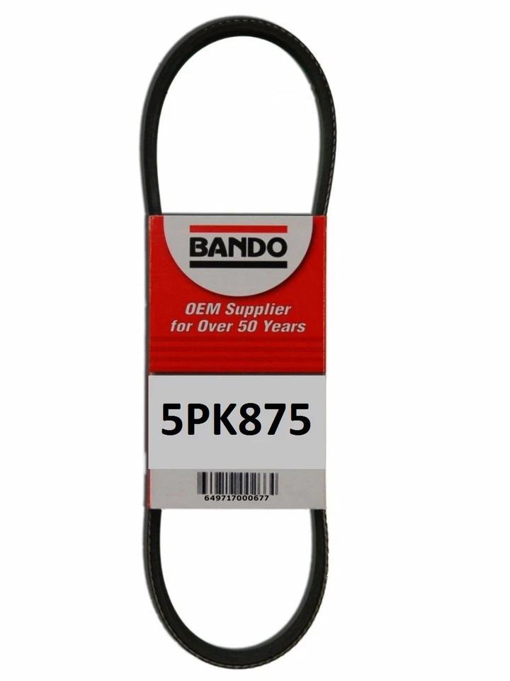 Banda de correa de bomba de dirección asistida 5PK875 Foto 2 de 2