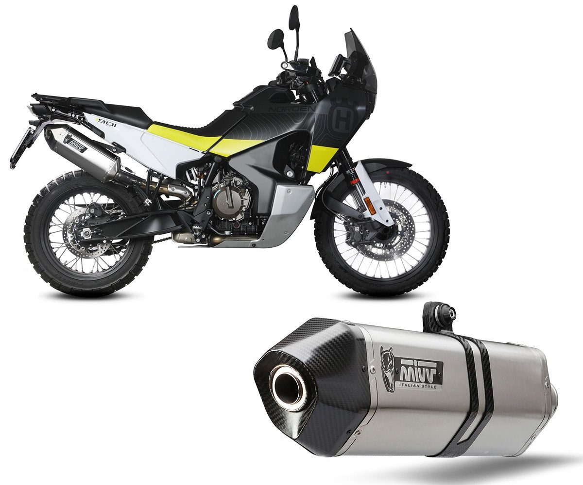 Mivv Exhaust Muffler SPEED EDGE INOX for Husqvarna Norden 901 2022 > 2023
