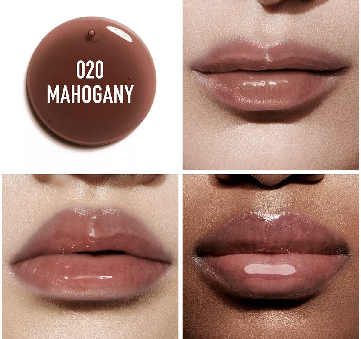 Dior Addict Lip Glow Oil Shade 020 MAHOGANY Full Size 6ml / 0.2oz