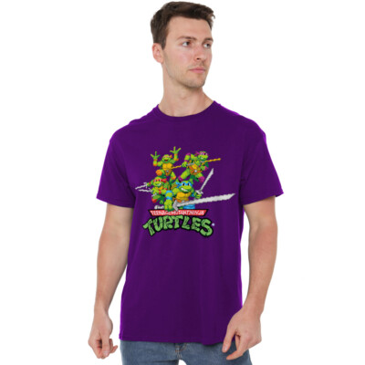 Tmnt Retro Arcade T-Shirt S-4XL, Purple