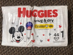 huggies snug and dry size 1 44 ct