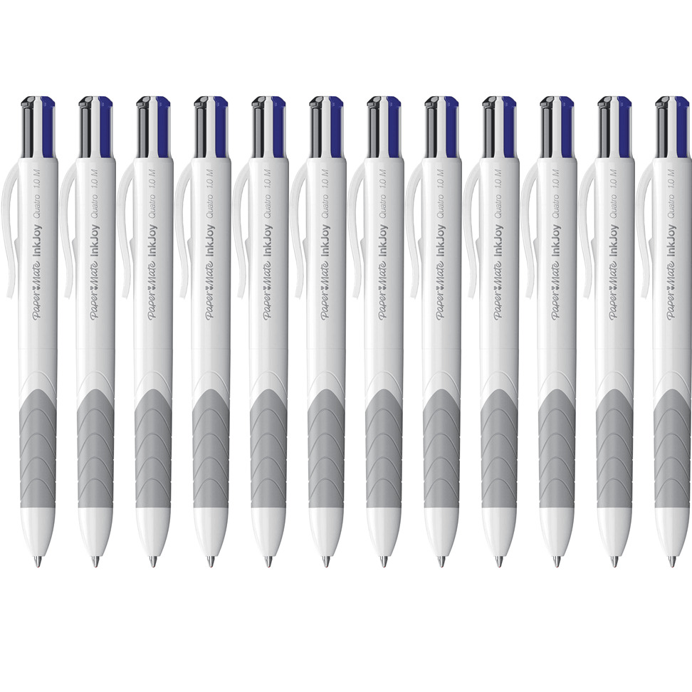 NEW Papermate Inkjoy Quatro Ballpoint Pen Retractable 1.0mm 4 Colour Box 12  - Simpson Advanced Chiropractic & Medical Center