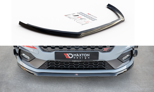 Cup Spoilerlippe Schwarz FüR Ford Fiesta ST MK8 Frontspoiler Spoilerschwert V3-image