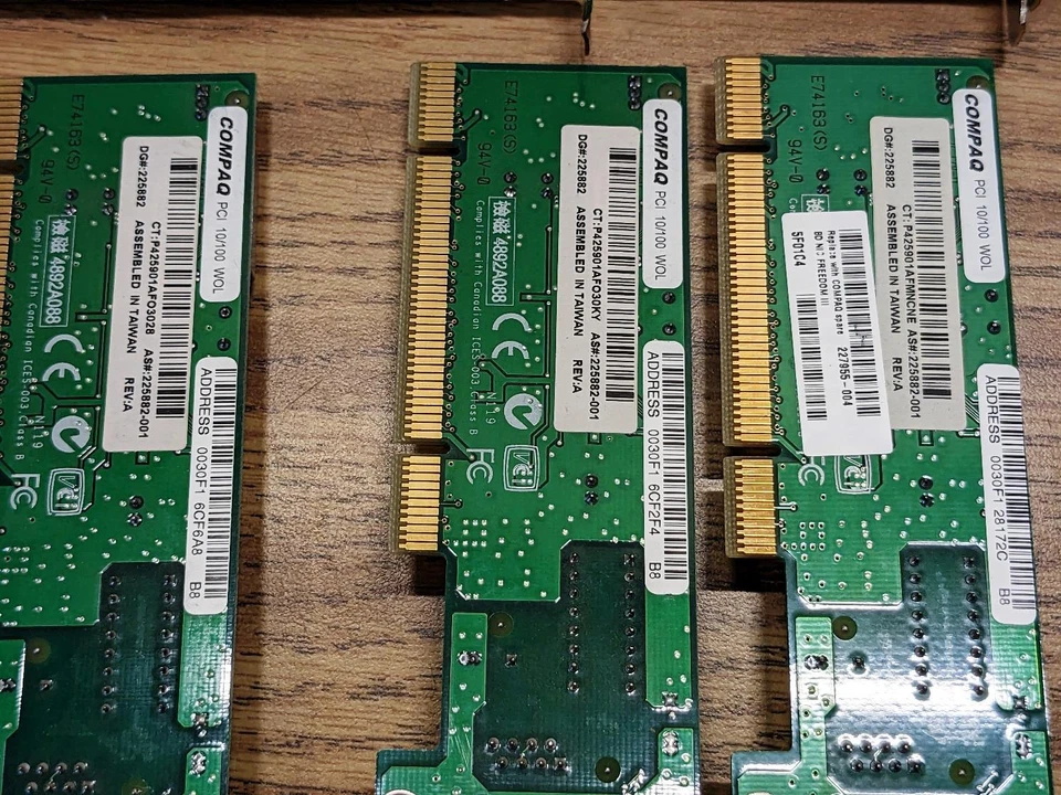 Lot of 10 - Compaq HP Linksys D-Link Network Ethernet Card PCI - (See the List) - Image 2 of 4