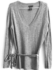 New York  Company Grey Silver Sparkle Sweater