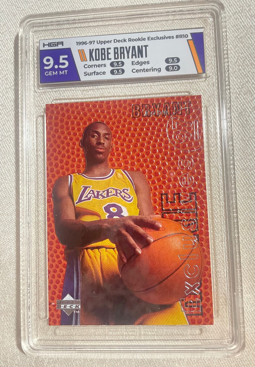 Kobe Bryant 1996-97 Upper Deck ROOKIE EXCLUSIVES RC #R10 - HGA 9.5